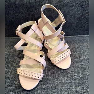 PLACE girls Elegant light pink Strappy Sandals/size 13